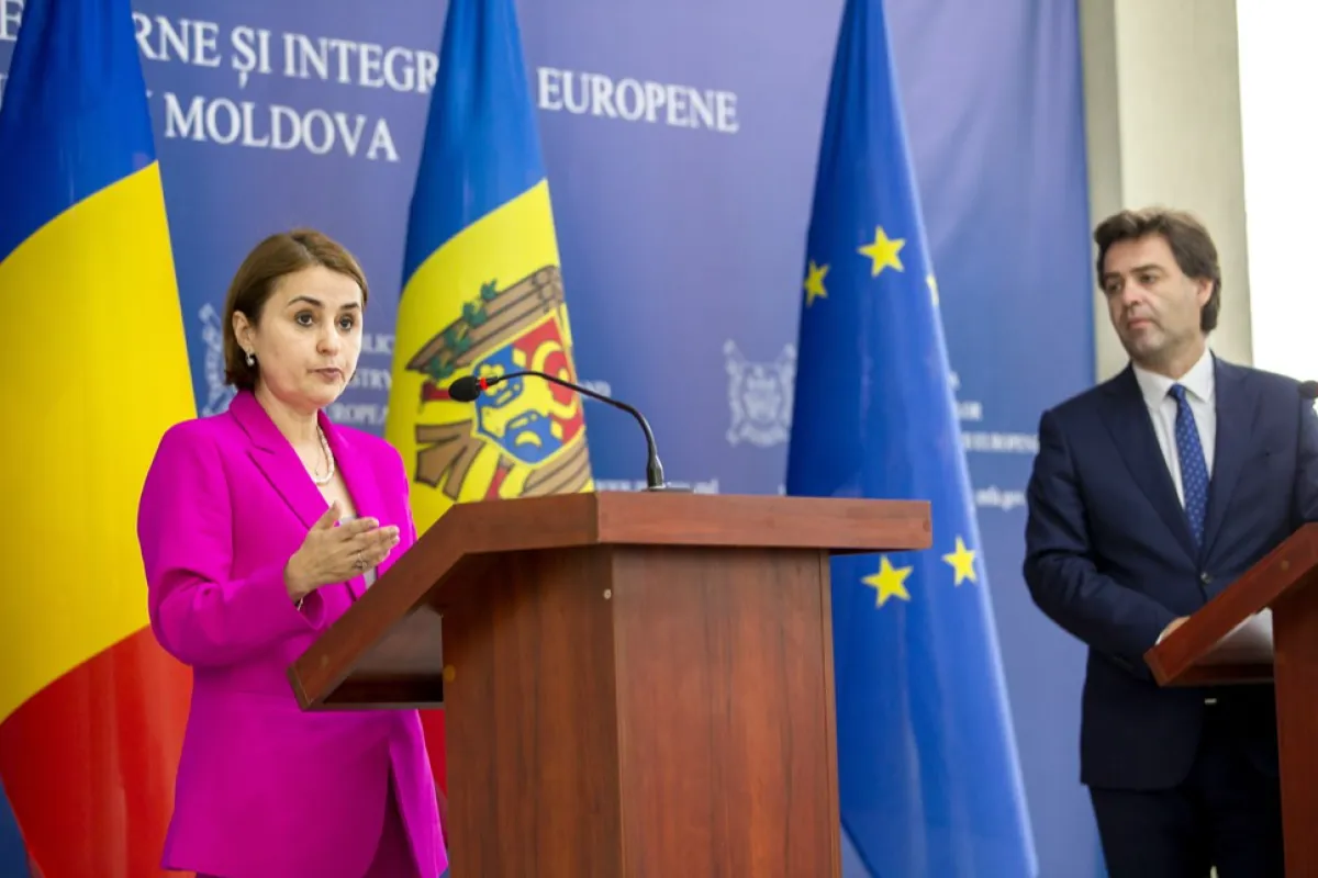 Romania's Foreign Minister Luminita Odobescu visits Chisinau