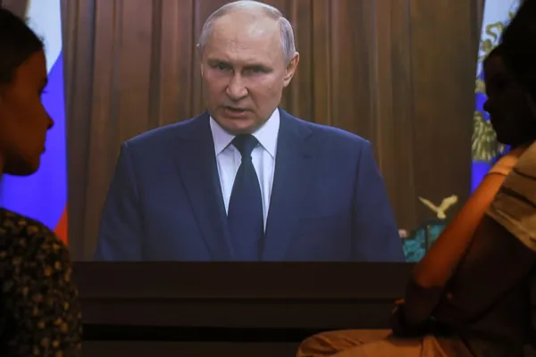 Preşedintele Vladimir Putin acuză Occidentul că-şi dorea un război civil în Rusia, prin revolta mercenarilor Wagner