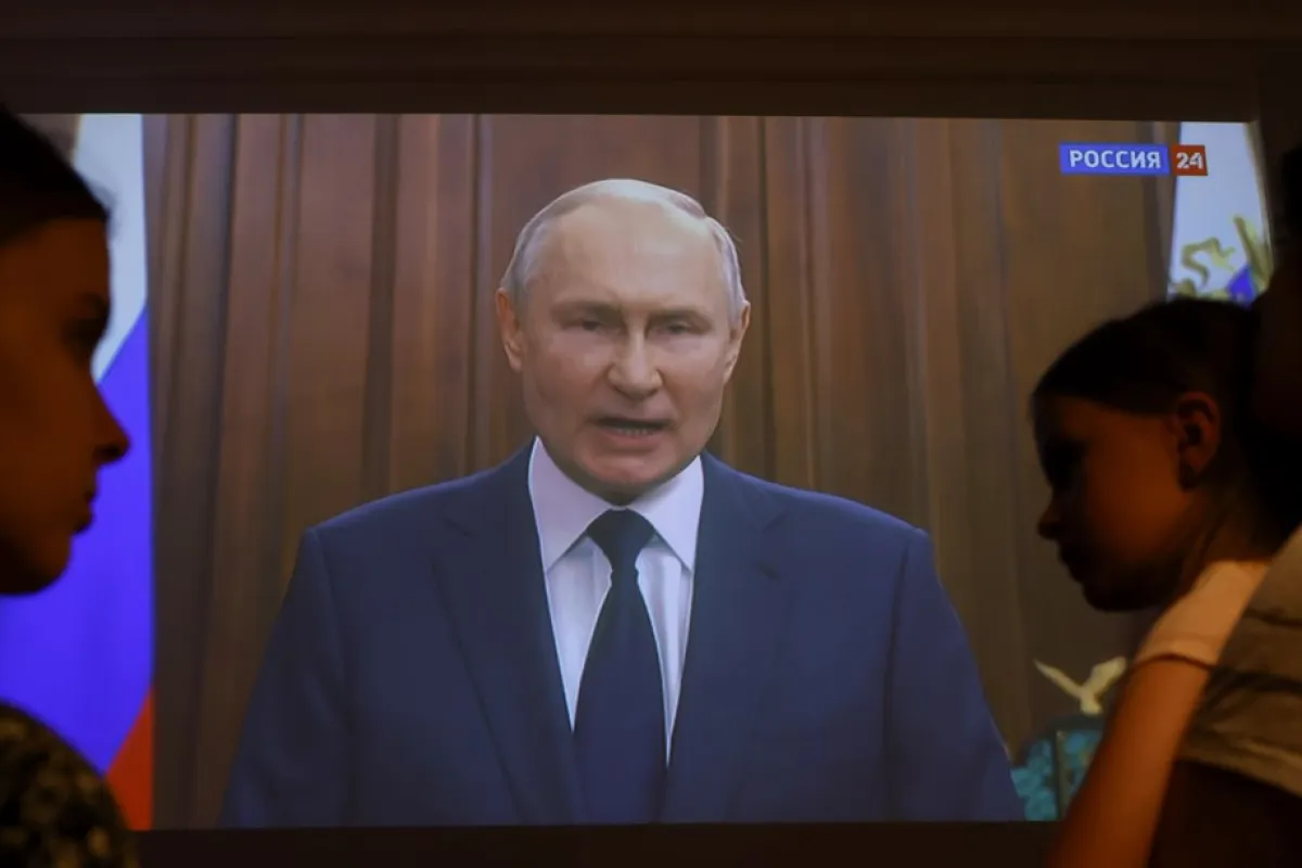 Russian President Putin video address to the nation