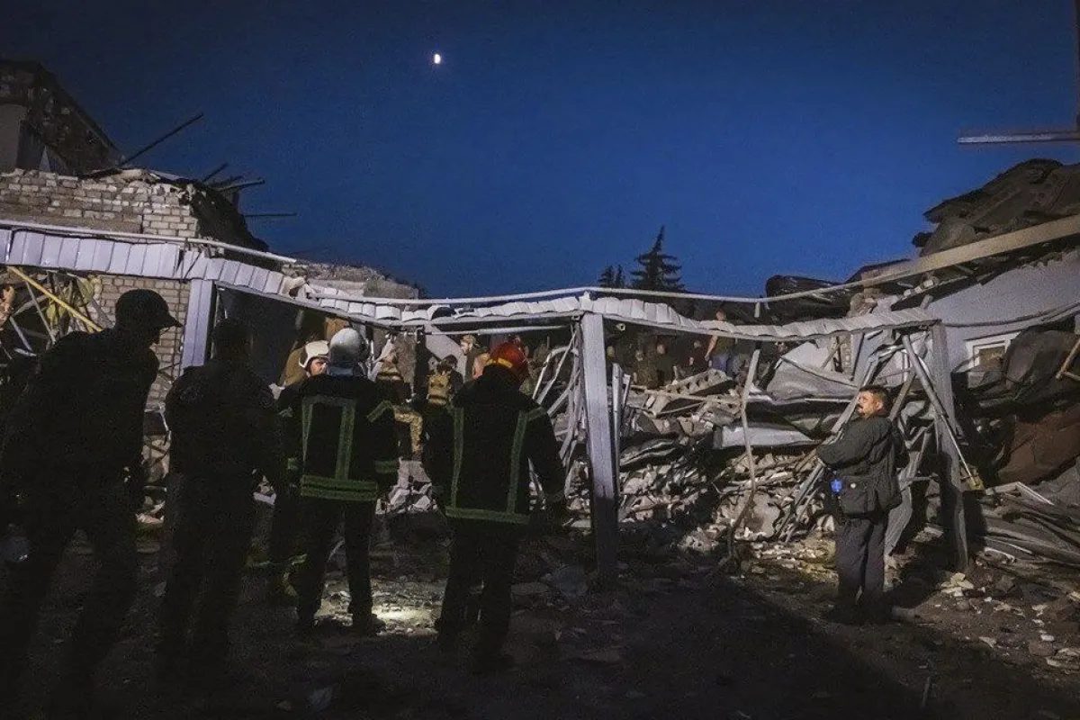At least 8 people died and 22 others injured after a rocket hit downtown Kramatorsk