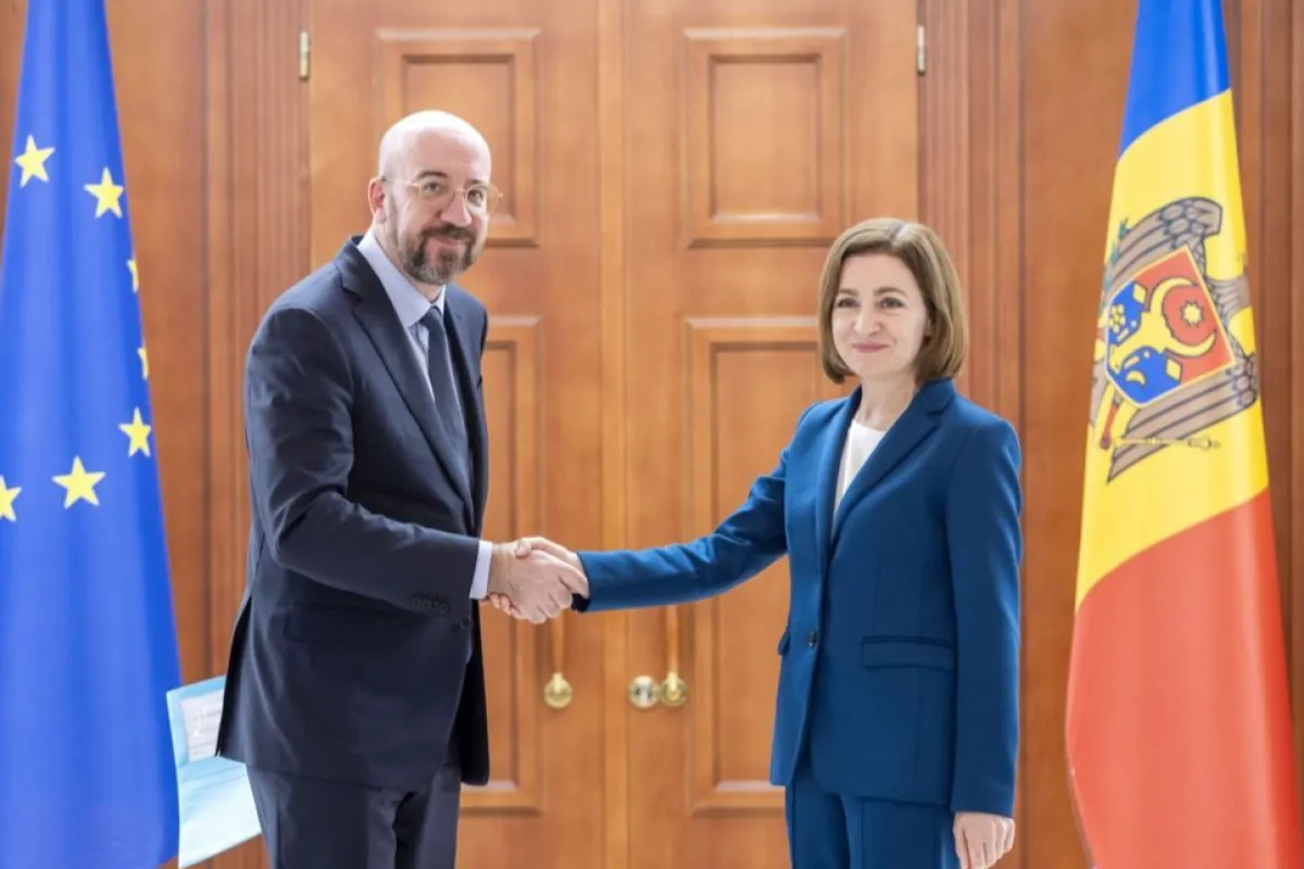 European Council President Charles Michel visits Moldova