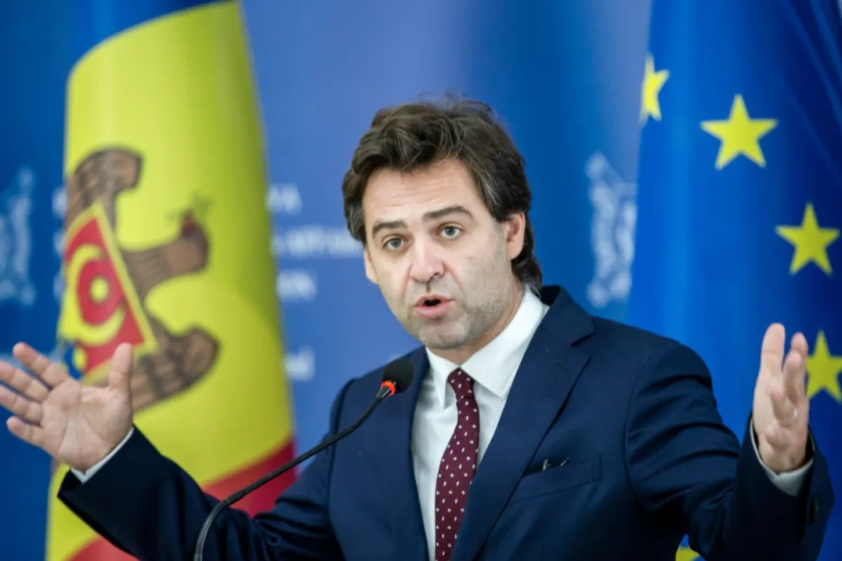 Moldovan Foreign Minister Nicu Popescu holds press conference in Chisinau
