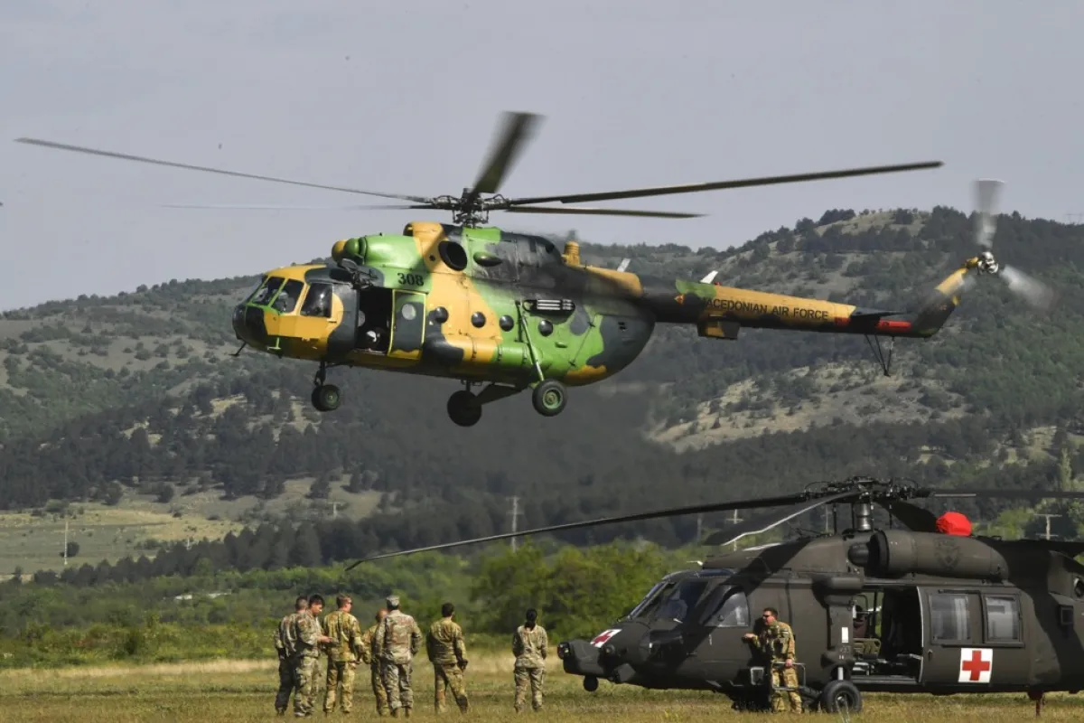 NATO aircraft from Swift Response 22 on display at airport Stenkovec