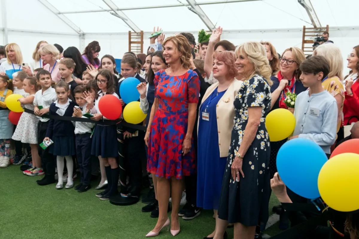 US First Lady Jill Biden visits Romania