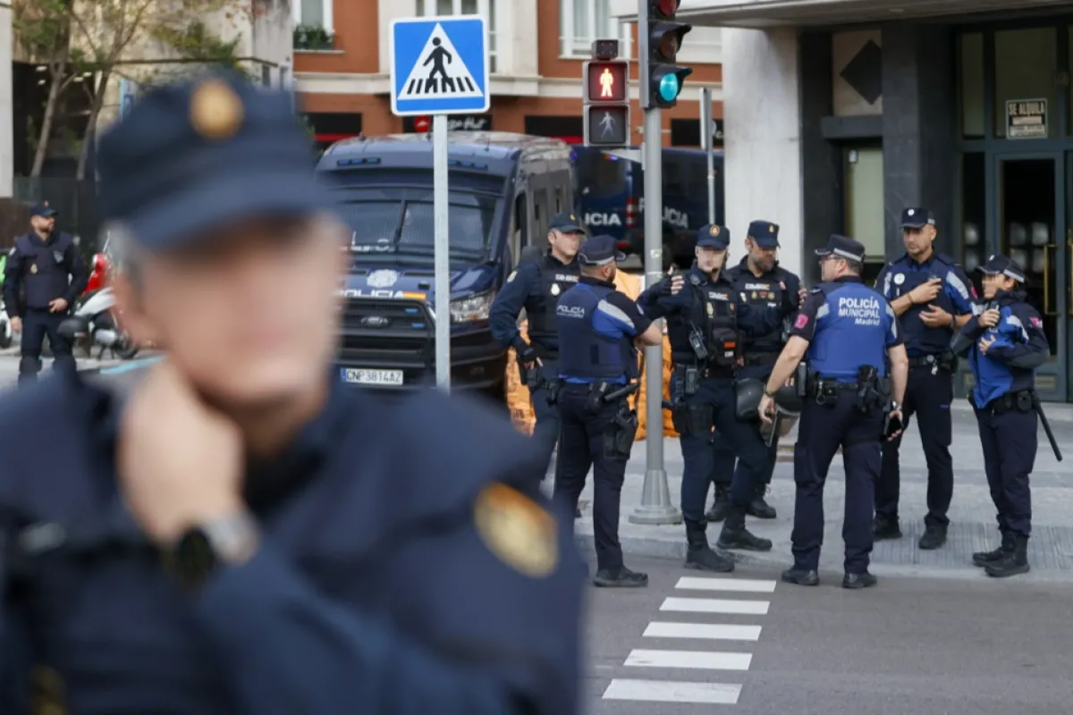 Demonstration in front of Israel embassy in Madrid