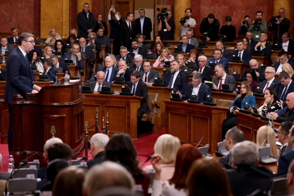 Special session of the Serbian Parliament on negotiations with Kosovo