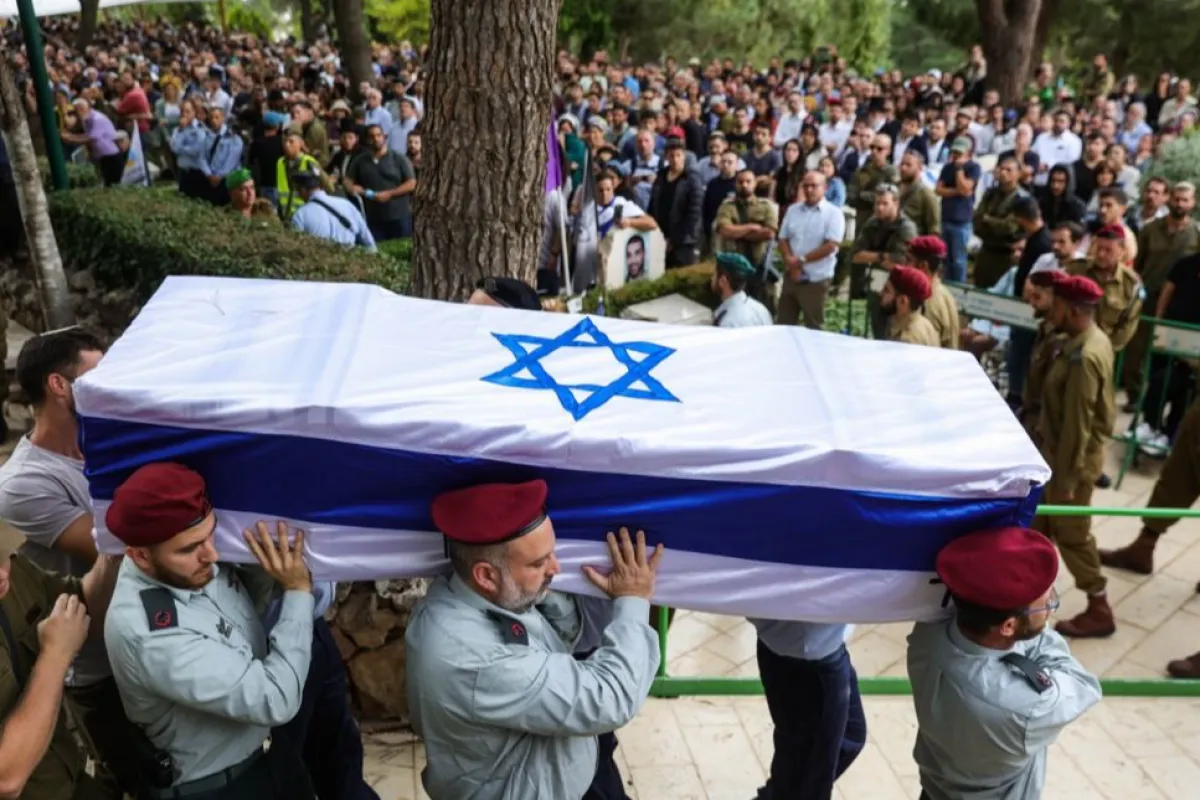 Funeral of Israeli soldier killed in Gaza