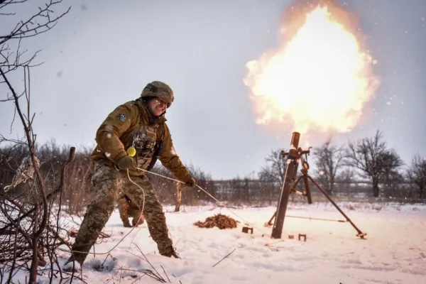Iarnă severă în Ucraina invadată