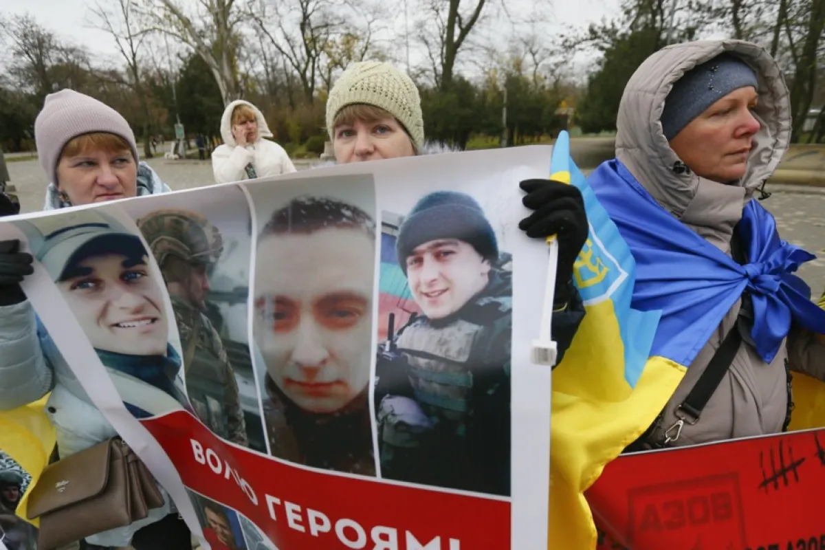 Rally calling for the release of Azovstal defenders and other Ukrainian prisoners of war in Odesa