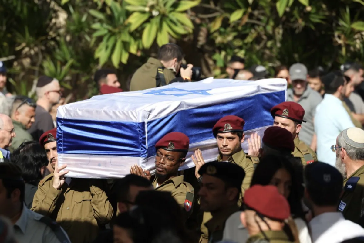 Funeral of Israeli soldier Gal Eizenkot at the military cemetery in Herzliya
