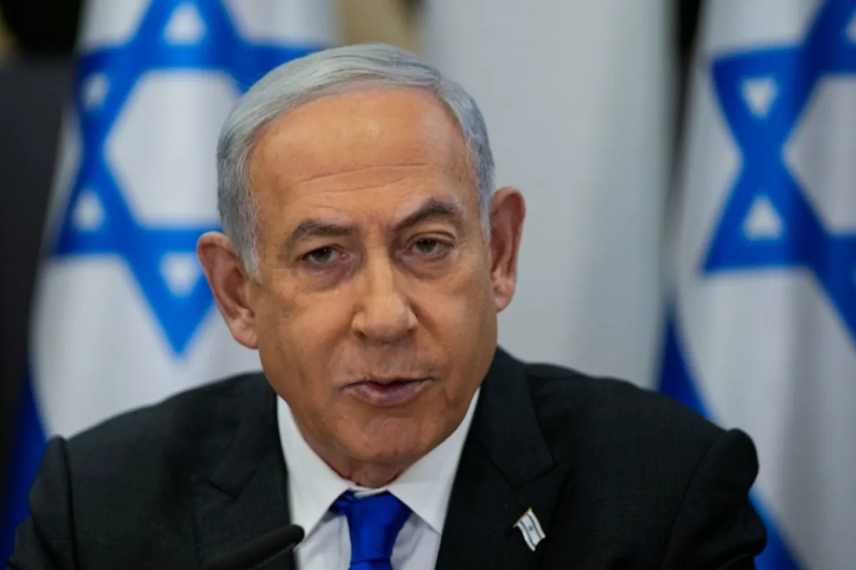 Israeli government cabinet meeting at the Kirya military base, in Tel Aviv