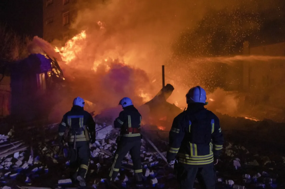 Rocket and drone strikes on Kharkiv leave at least eight people injured