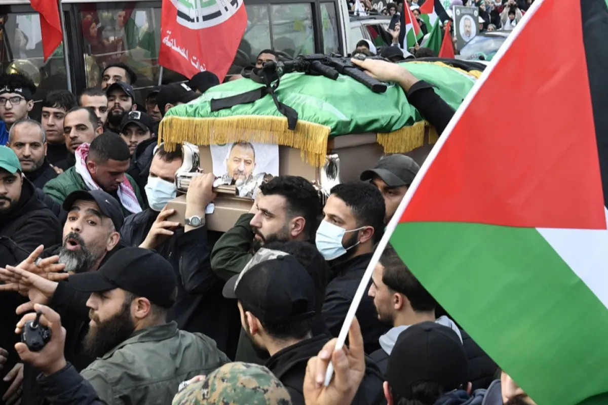 Funeral of Hamas deputy leader Saleh al-Arouri in Beirut