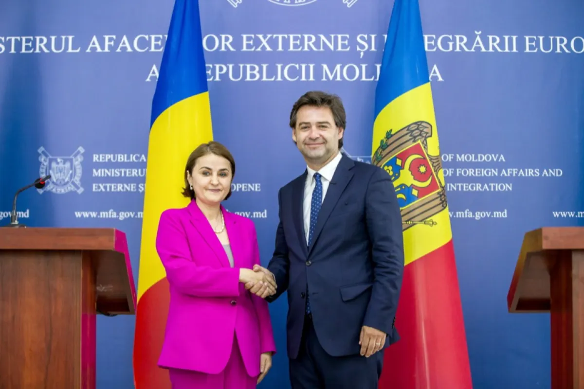 Romania's Foreign Minister Luminita Odobescu visits Chisinau
