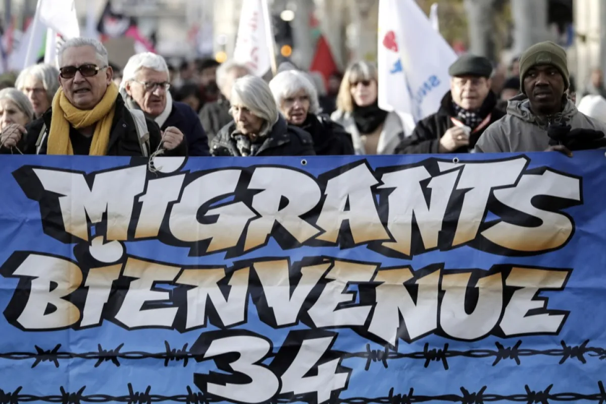 Pro-Palestinian demonstration in Montpellier as Gaza conflict marks 100th day
