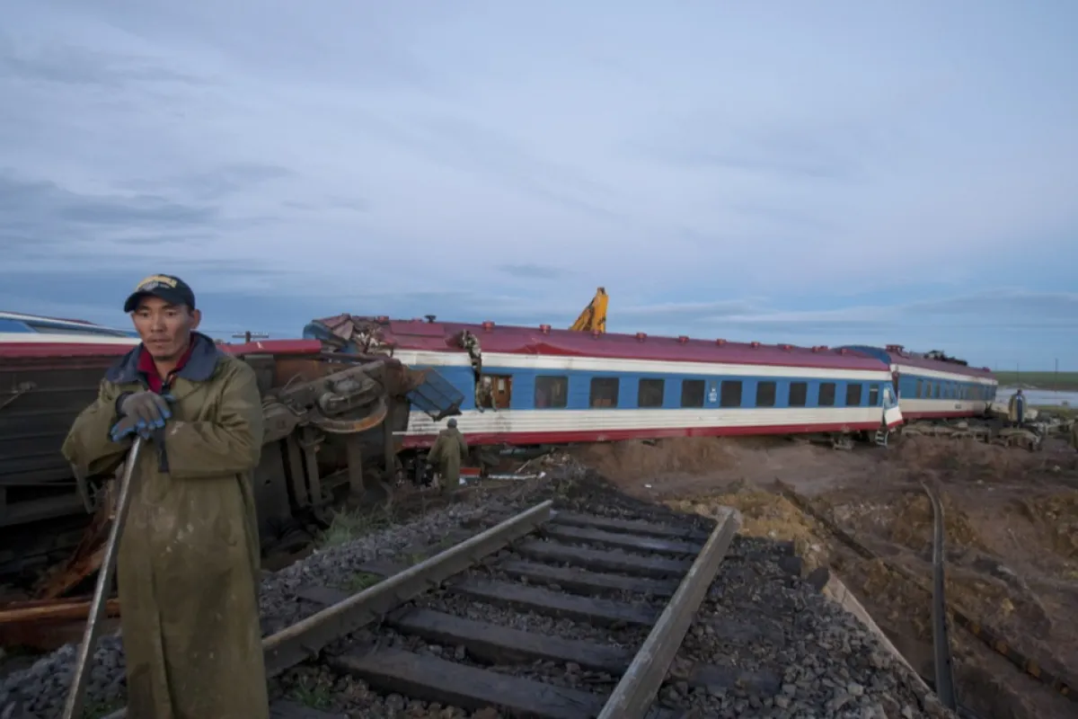 Train accident in Mongolia