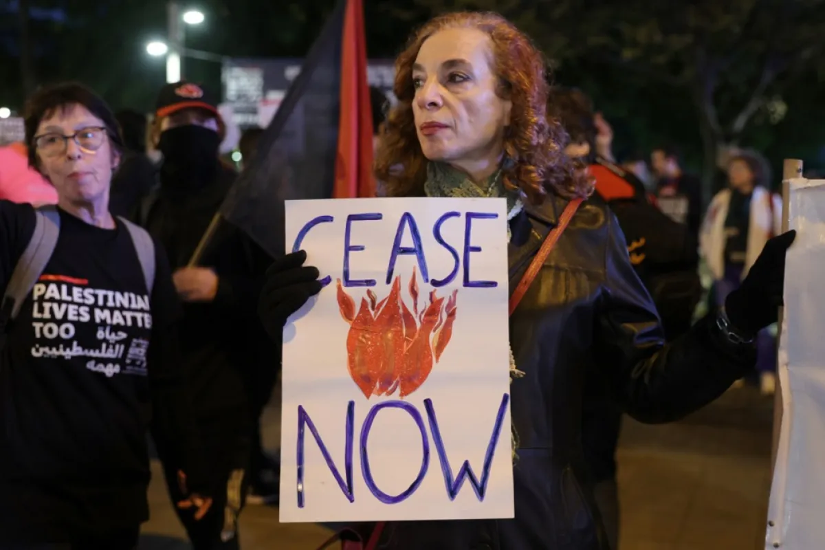 Israeli protest against Netanyahu's government in Tel Aviv