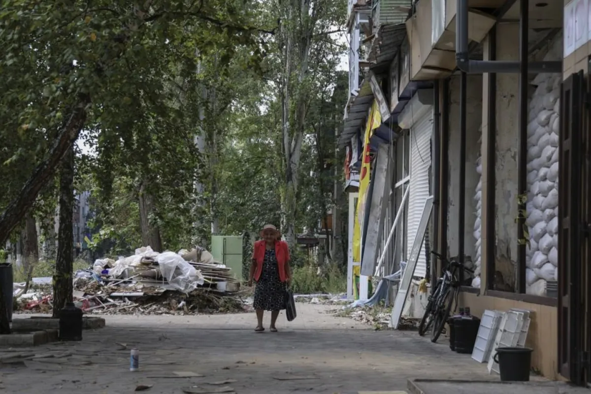 Life in the Avdiivka settlemnt near a frontline area