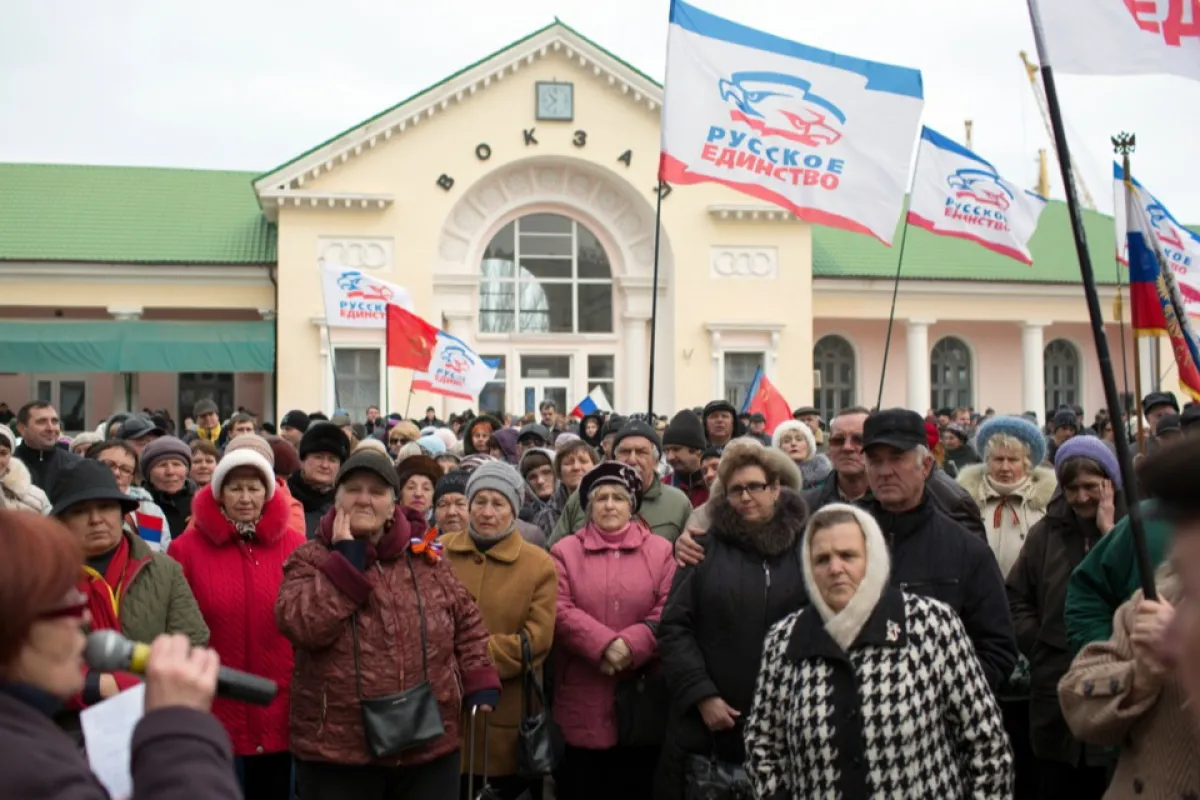 Crisis in Ukraine - Referendum support rally