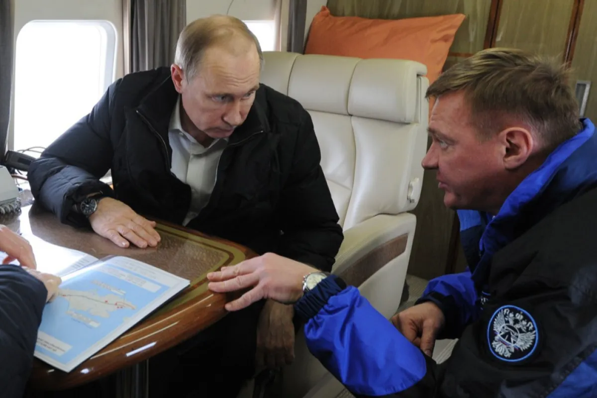 Russian President Vladimir Putin visits Crimea