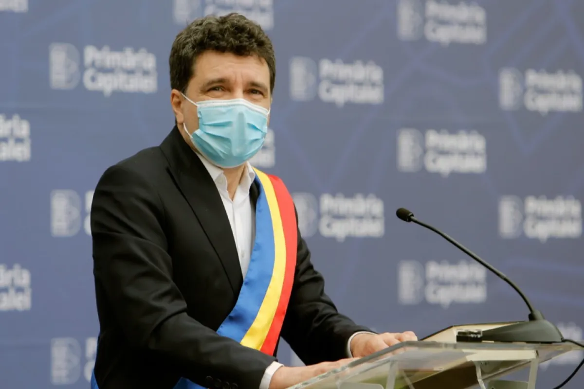 Bucharest's new mayor, Nicusor Dan, swearing in ceremony